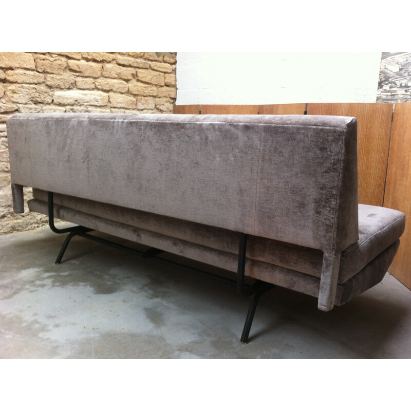 Canapé Daybed vintage italien gris - 1960