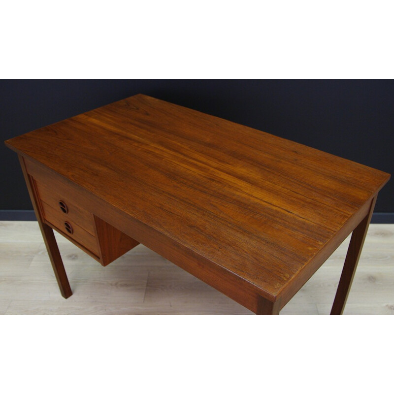 Vintage danish teak desk - 1960s