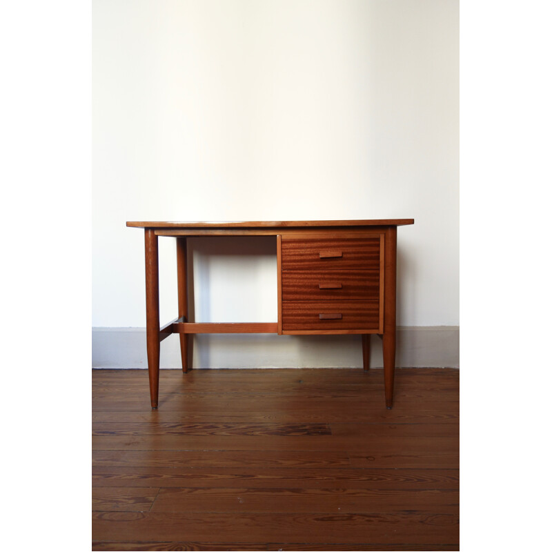 Bureau vintage scandinave en teck -  1960