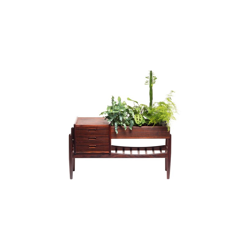 Vintage rosewood planter by Arne Wahl Iversen - 1960s