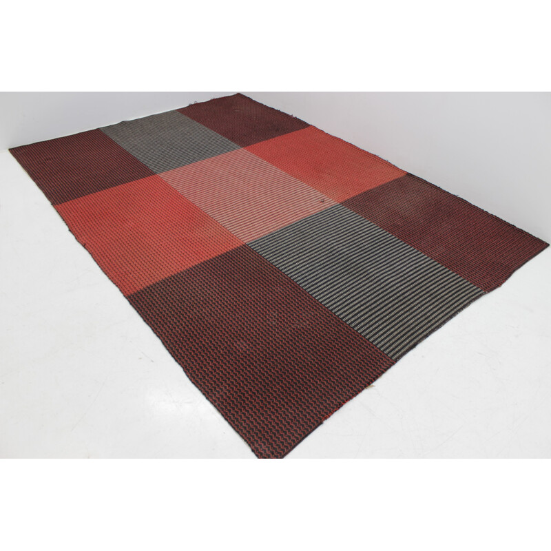 Modernist Geometric Carpet by Antonín Kybal - 1950s