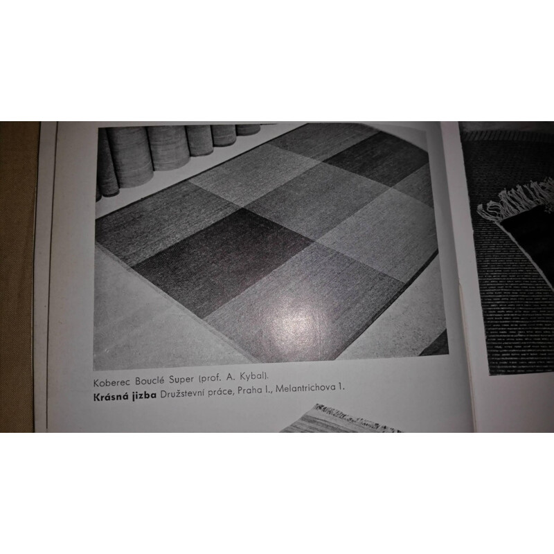 Modernist Geometric Carpet by Antonín Kybal - 1950s