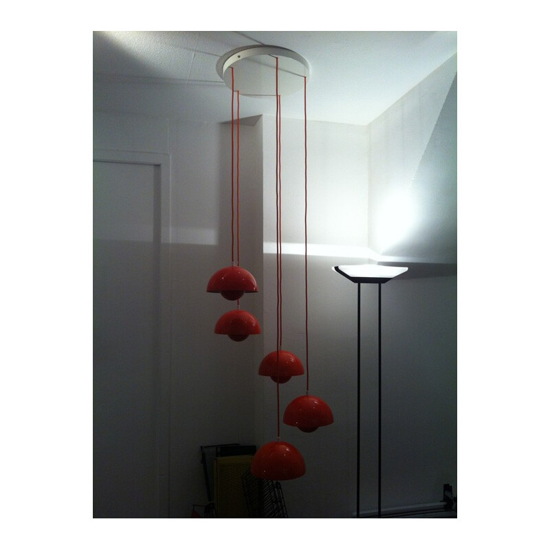 Flower pot hanging lamp, Verner PANTON - 1968