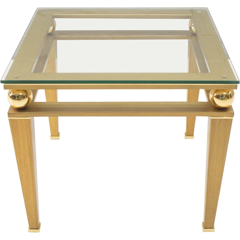 Vintage brass coffee table, 1960
