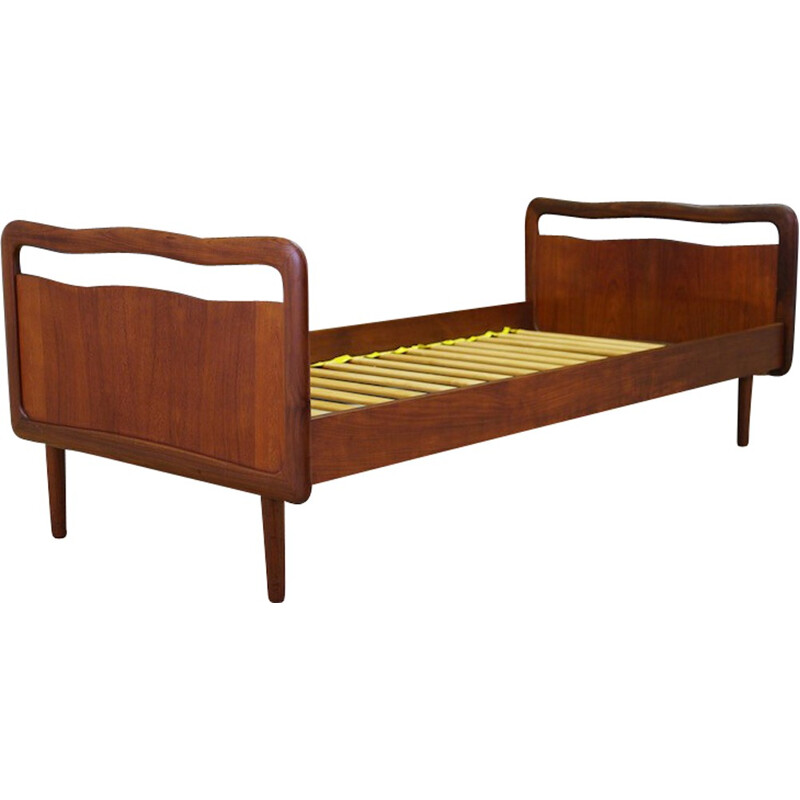 Mid century teak bed, Denmark - 1970s