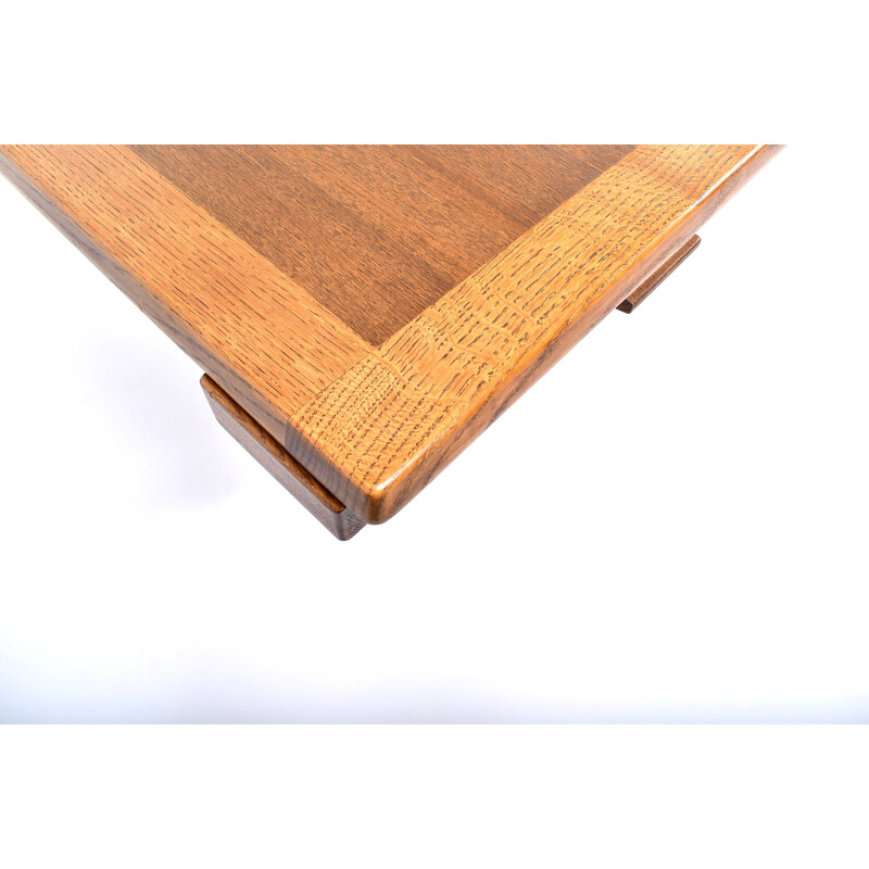 Oak table by Guillerme and Chambron table for "Your house" - 1970s