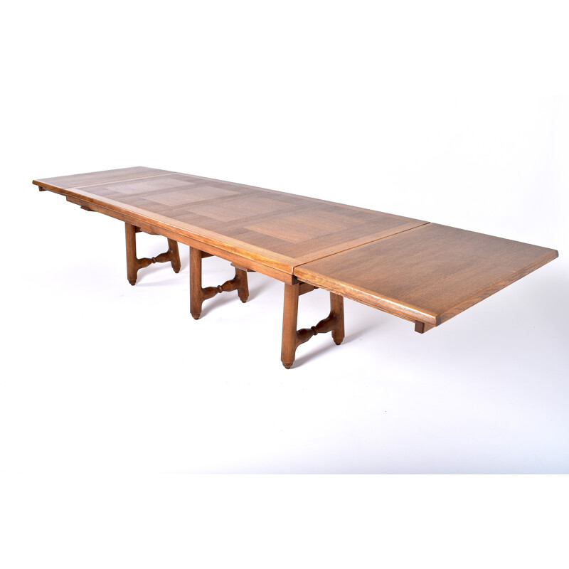 Oak table by Guillerme and Chambron table for "Your house" - 1970s