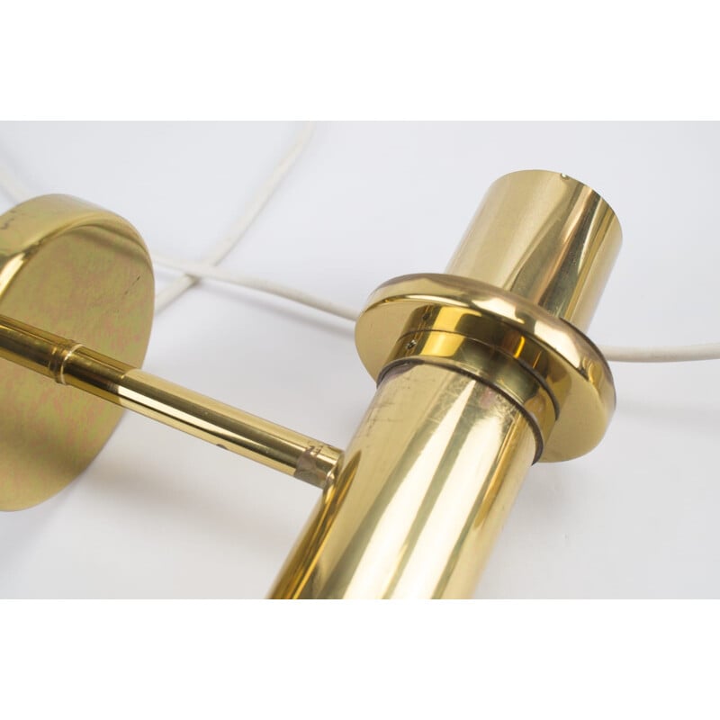 Pair of brass wall lights from Limburg - 1960s