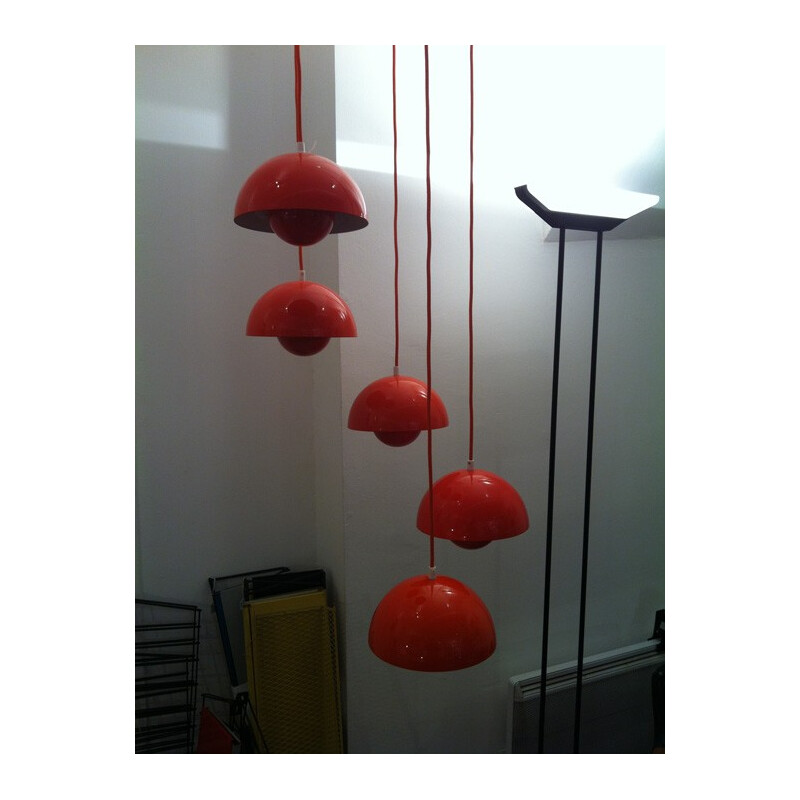 Flower pot hanging lamp, Verner PANTON - 1968