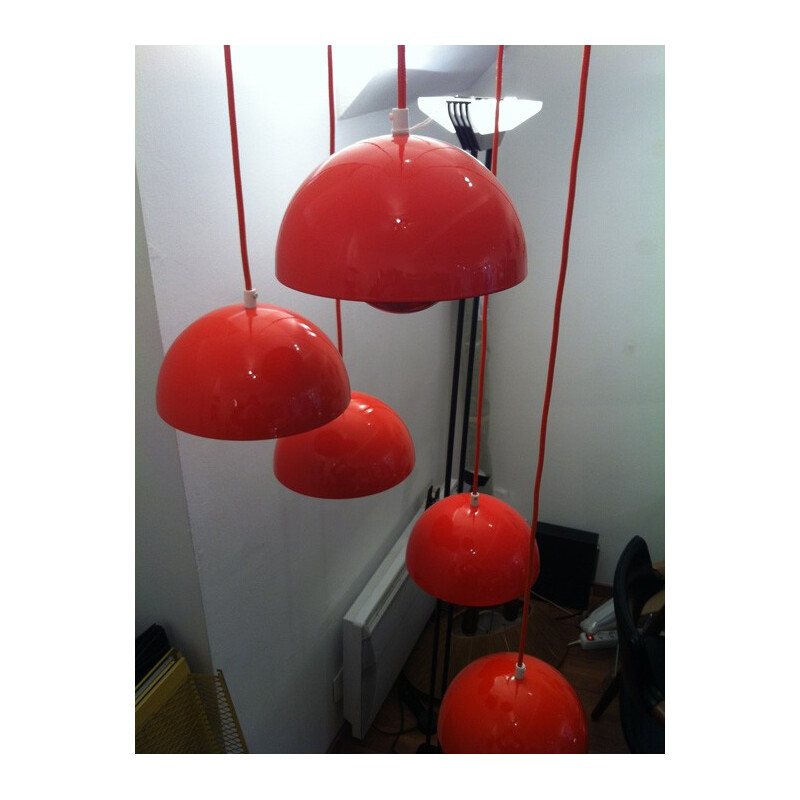 Flower pot hanging lamp, Verner PANTON - 1968