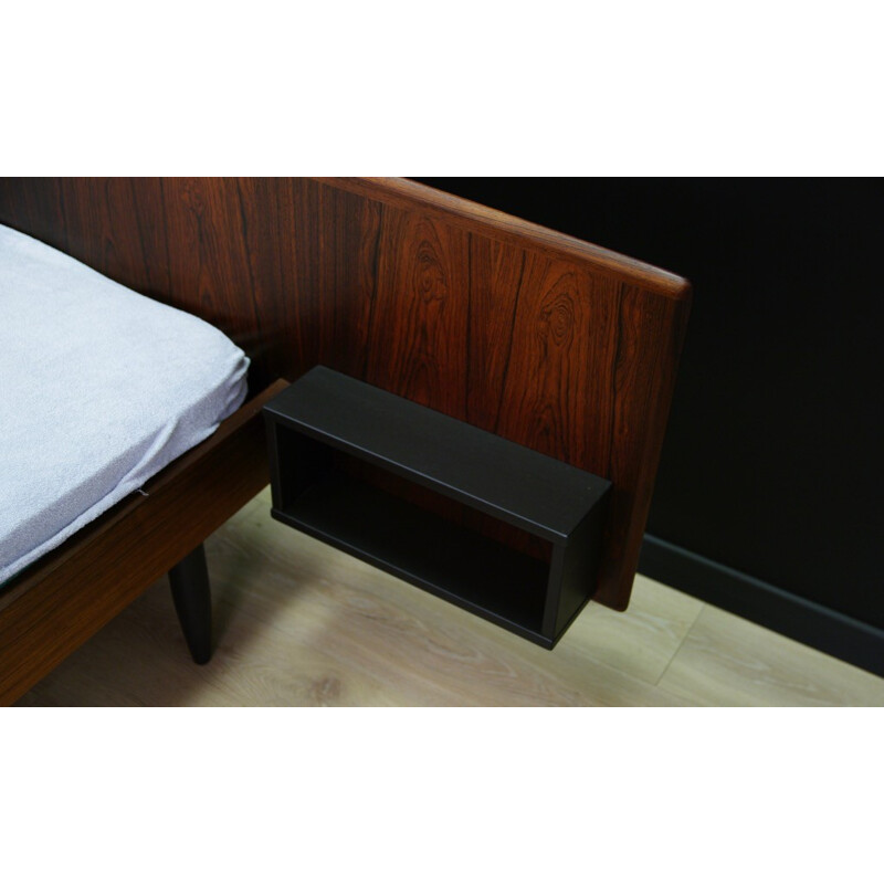 Mid century retro Rosewood bed, Denmark - 1970s