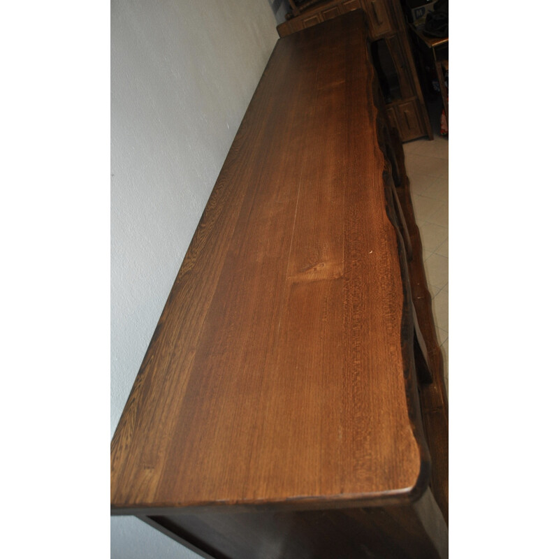 Mid century brutalist Sideboard in wood 