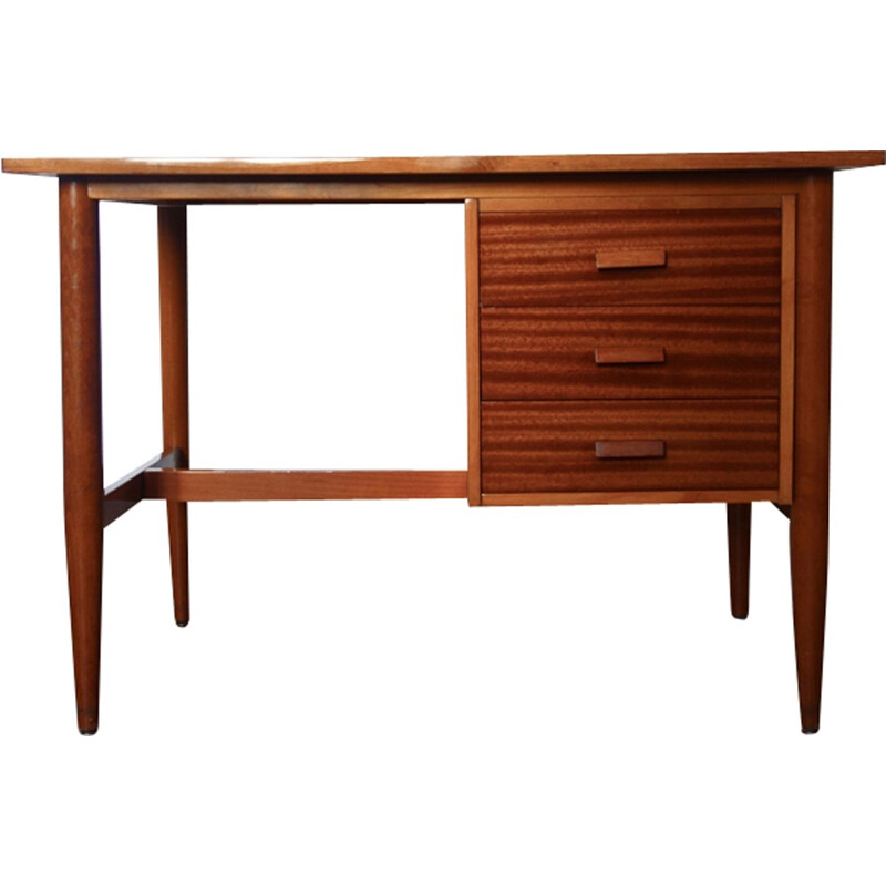 Vintage scandinavian teak desk - 1960s