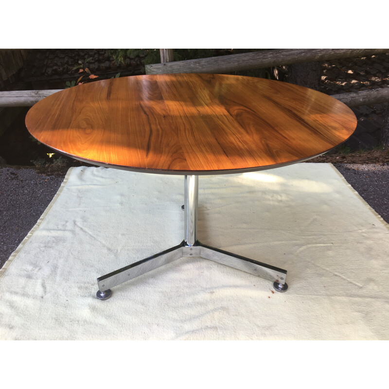 Vintage round table by Jules Wabbes - 1960s