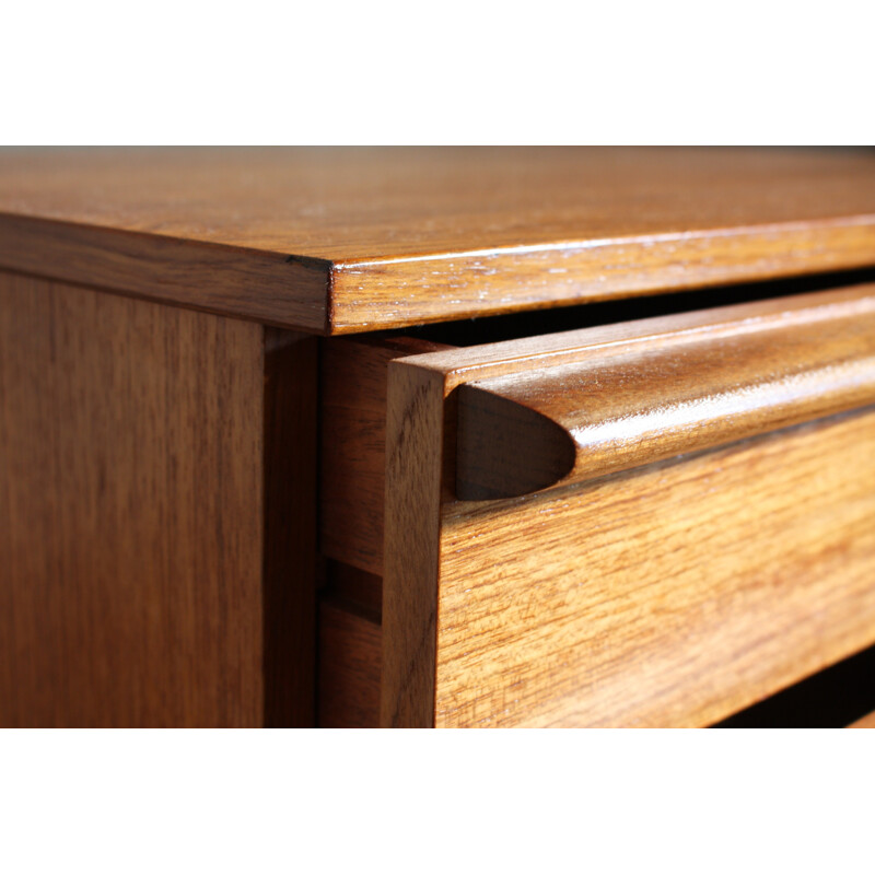 Vintage british chest of 6 drawers - 1960s