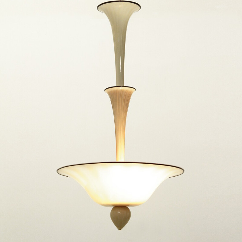 Murano glass chandelier by Napoleone Martinuzzi for Venini - 1930s