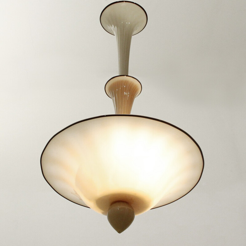 Murano glass chandelier by Napoleone Martinuzzi for Venini - 1930s