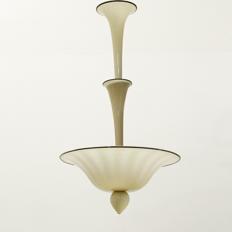 Murano glass chandelier by Napoleone Martinuzzi for Venini - 1930s