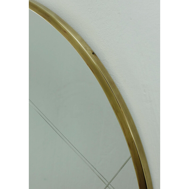 Vintage brass Wall Mirror - 1960s