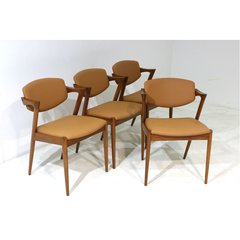 Set of 4 Sidechairs by Kai Kristiansen - 1950s