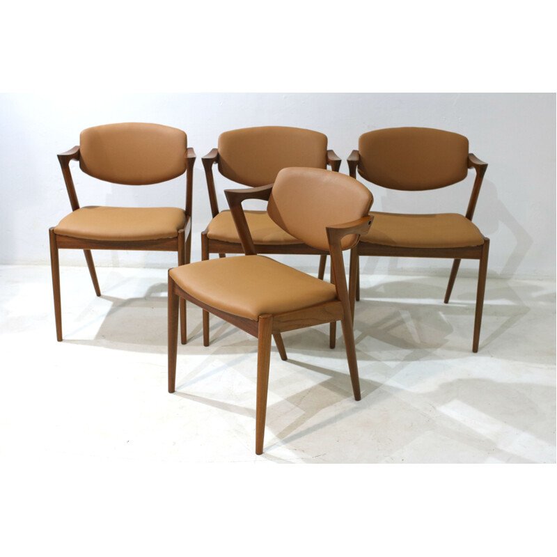 Set of 4 Sidechairs by Kai Kristiansen - 1950s