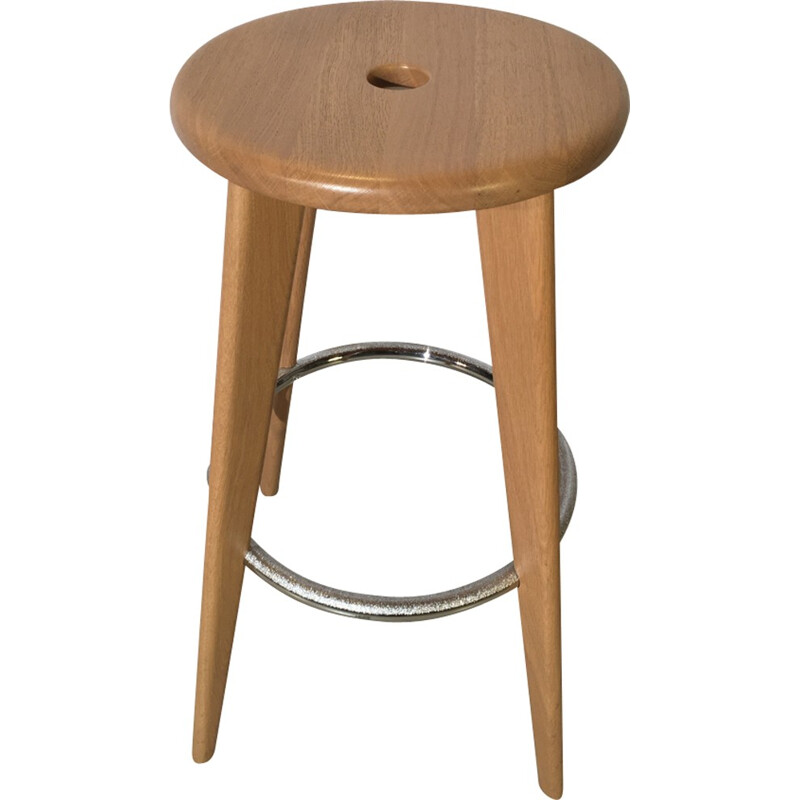 Tabouret de bar par Jean Prouvé pour Vitra - 2002