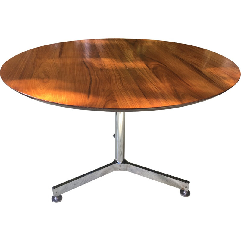 Vintage round table by Jules Wabbes - 1960s