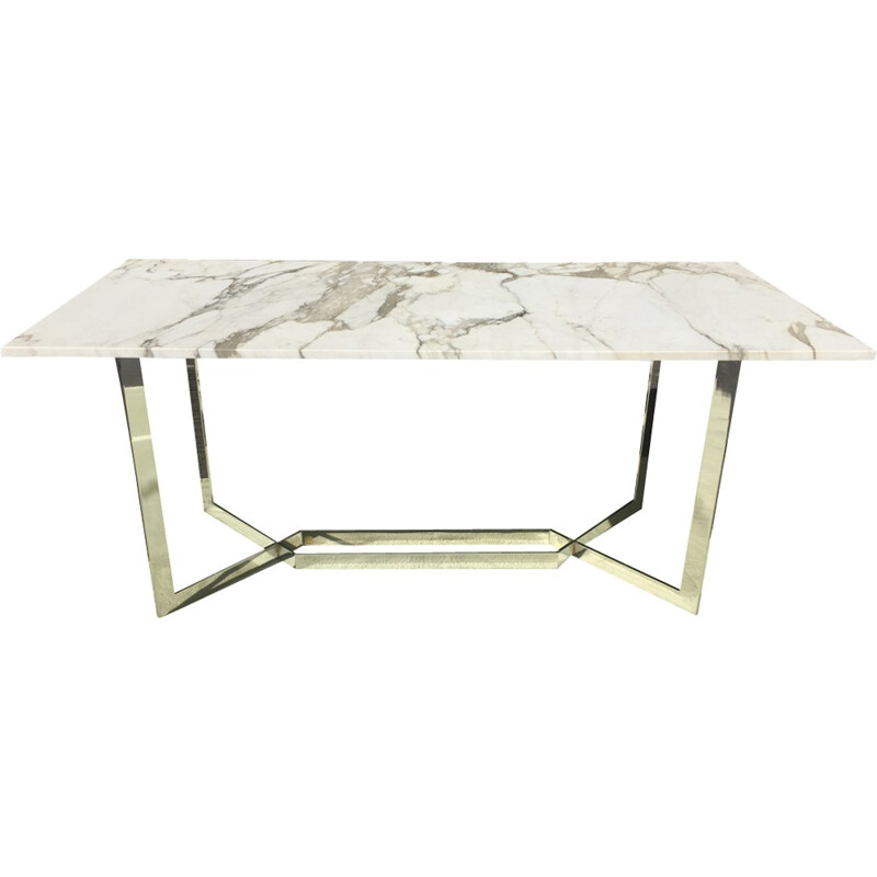 Table de bureau vintage en marbre de Paul Legeard - 1970