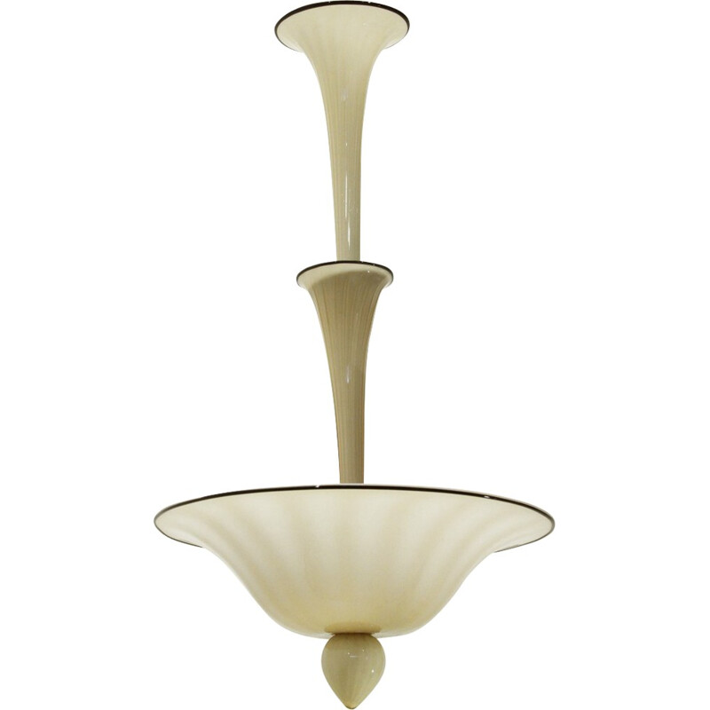 Murano glass chandelier by Napoleone Martinuzzi for Venini - 1930s