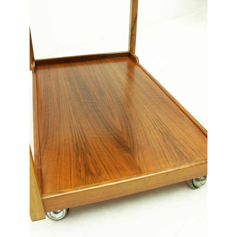 German Walnut Serving Trolley by Wilhelm Renz - 1960s