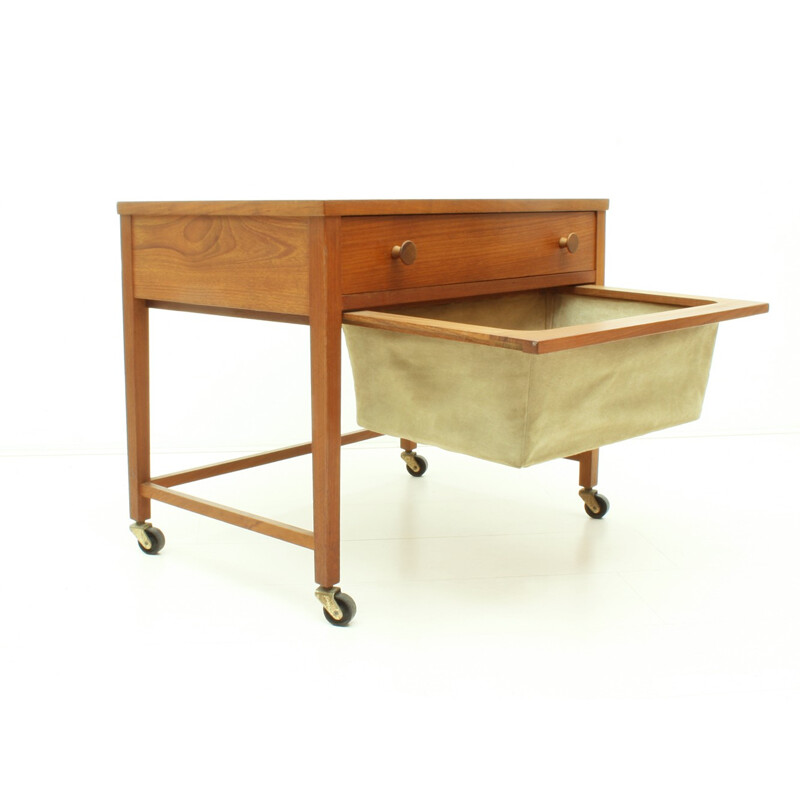 Danish Small Teak Sewing Table -1960s