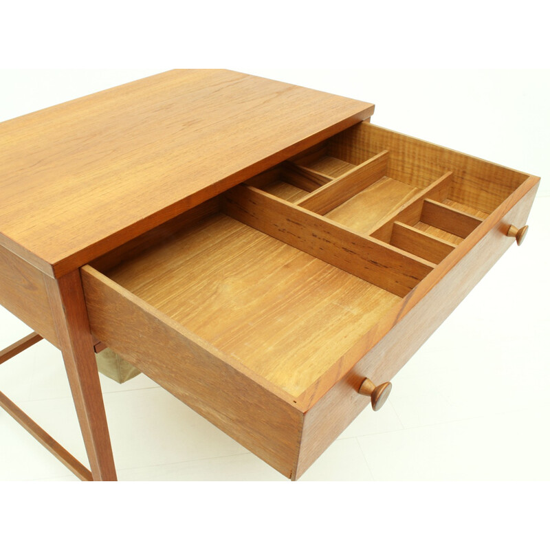 Danish Small Teak Sewing Table -1960s