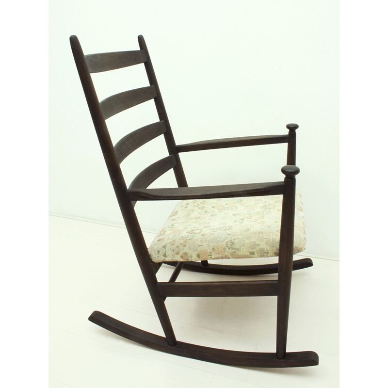 Vintage rocking chair by Poul M.Volther for Gemla, Sweden 1950