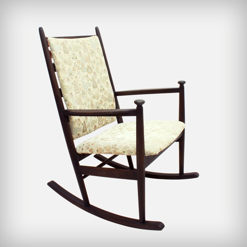 Vintage rocking chair by Poul M.Volther for Gemla, Sweden 1950