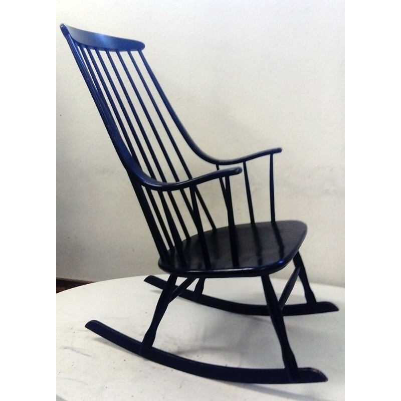 Rocking chair dlg Tapiovaraa by Lena Larsson, Sweden - 1960s