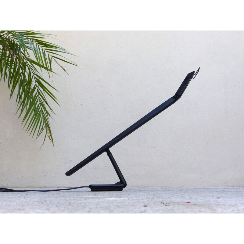 Desk lamp in black plastic - 1980s