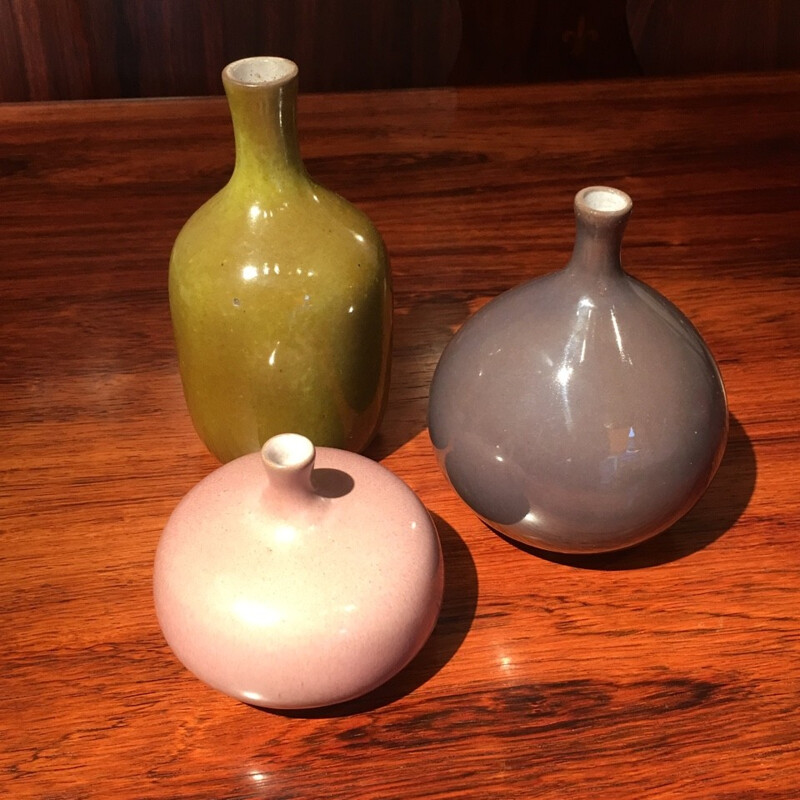 Set of 3 vases by Jacques and Dani Ruelland - 1950s