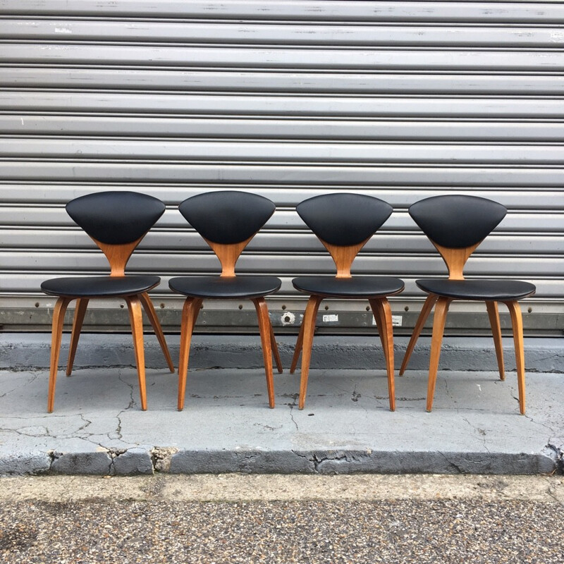 Set of 4 chairs by Norman Cherner for Plycraft - 1960s