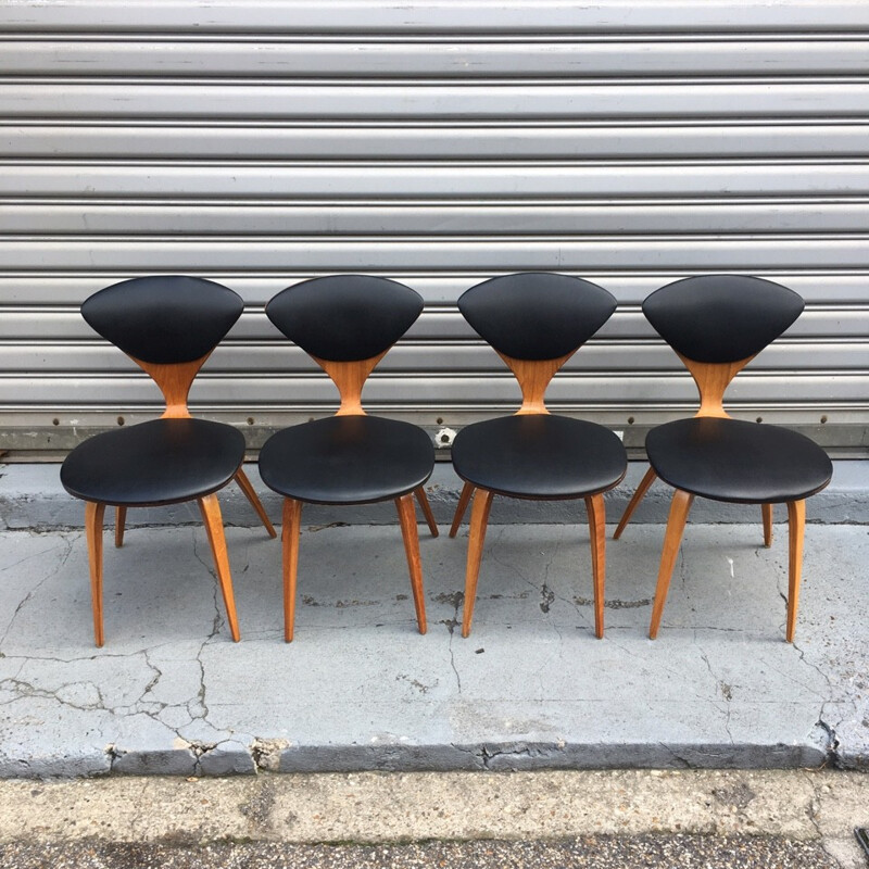 Set of 4 chairs by Norman Cherner for Plycraft - 1960s