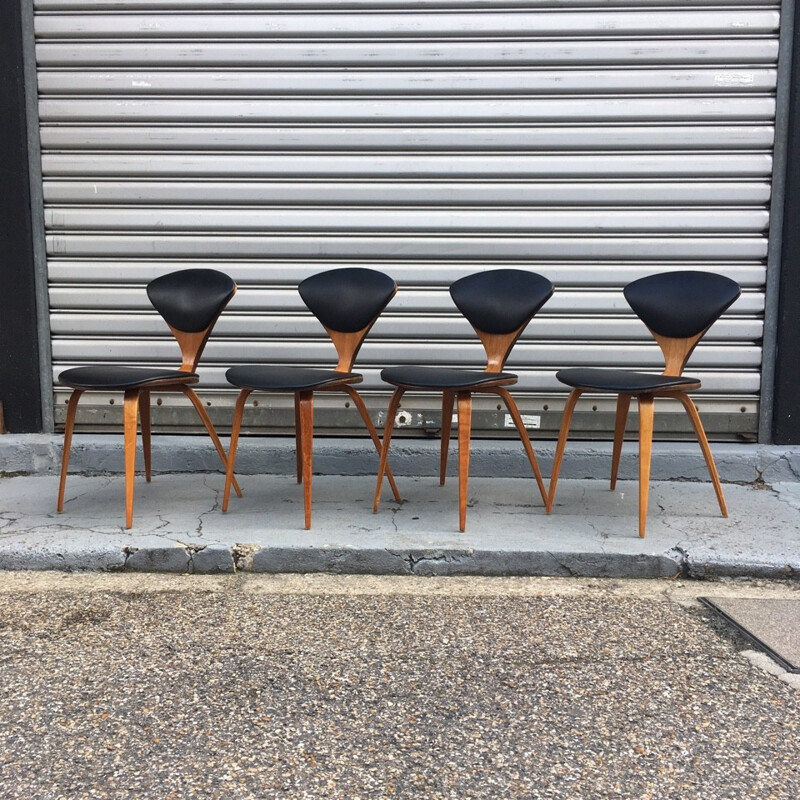 Set of 4 chairs by Norman Cherner for Plycraft - 1960s