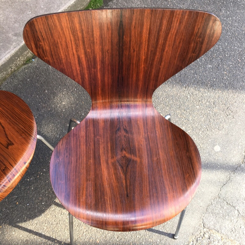 4 Series 7 Rosewood Chairs by Arne Jacobsen - 1960s