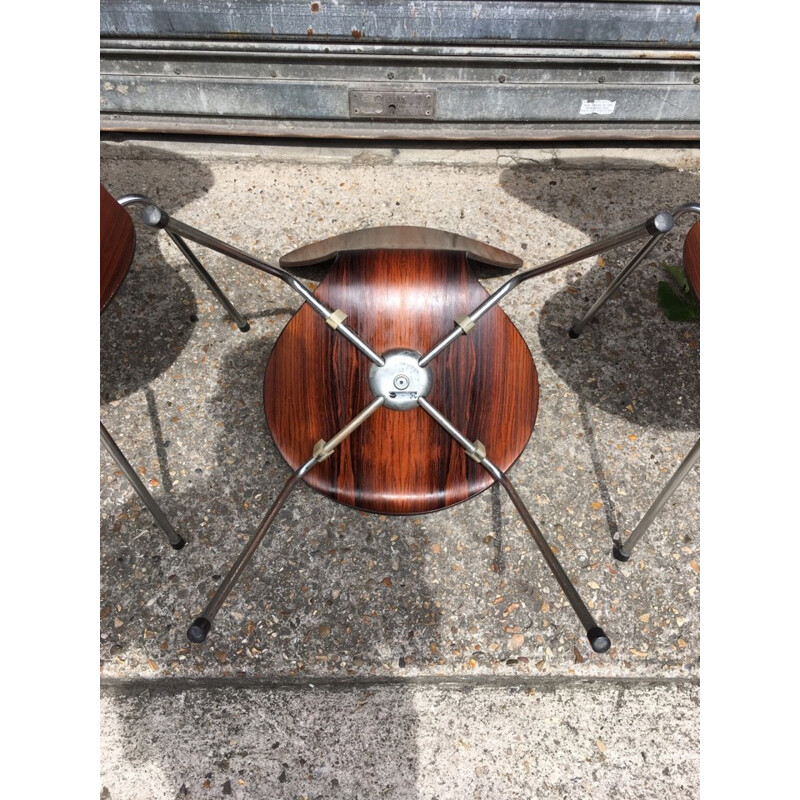 4 Series 7 Rosewood Chairs by Arne Jacobsen - 1960s