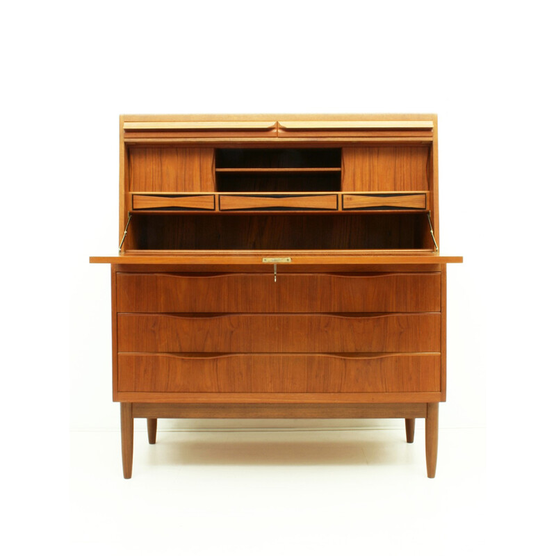 Danish Teak Secretary by ERLING TORVITS for Klim Møbelfabrik - 1960s