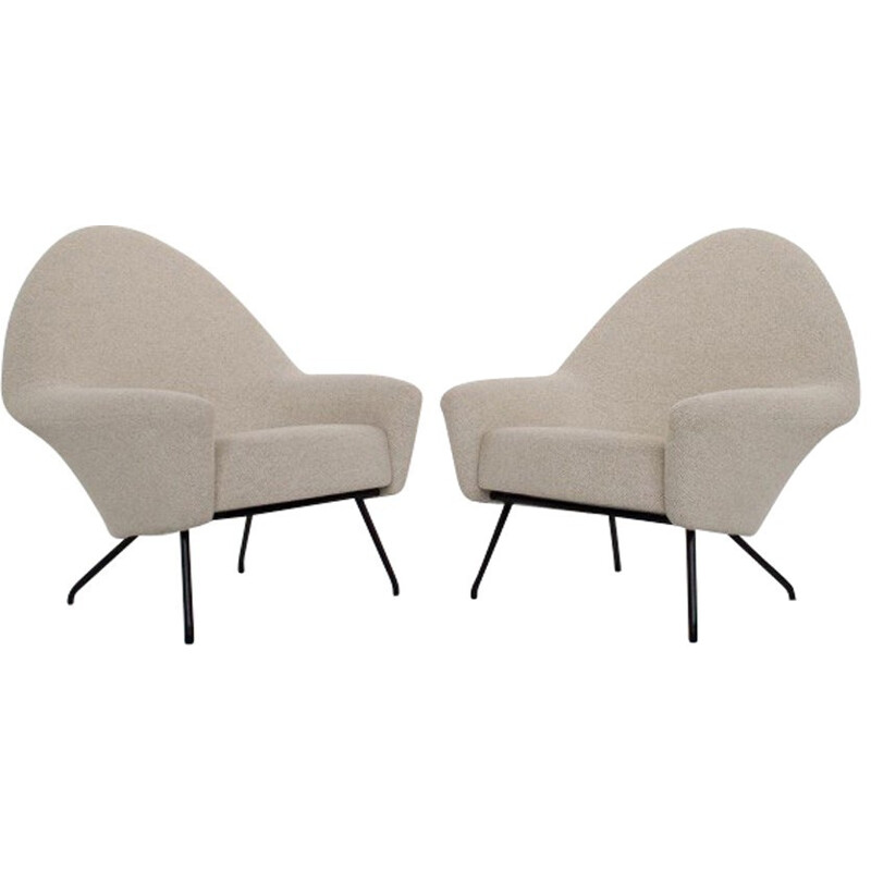 Pair of armchairs model 770 by Joseph-André Motte - 1958