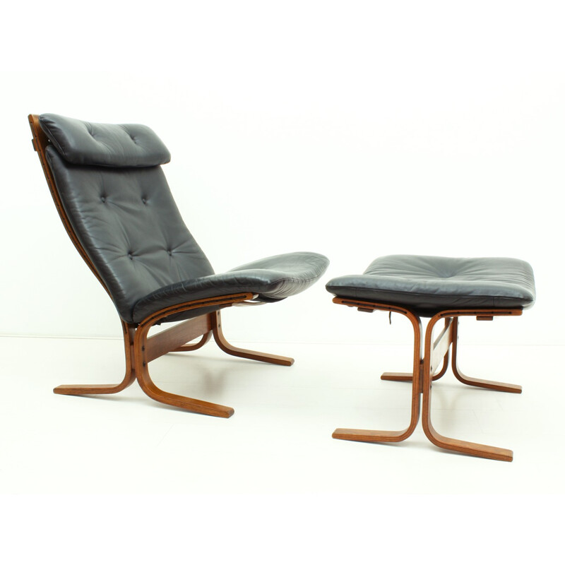 Model Siesta Chair & Ottoman by Ingmar Relling for Westnofa - 1960s