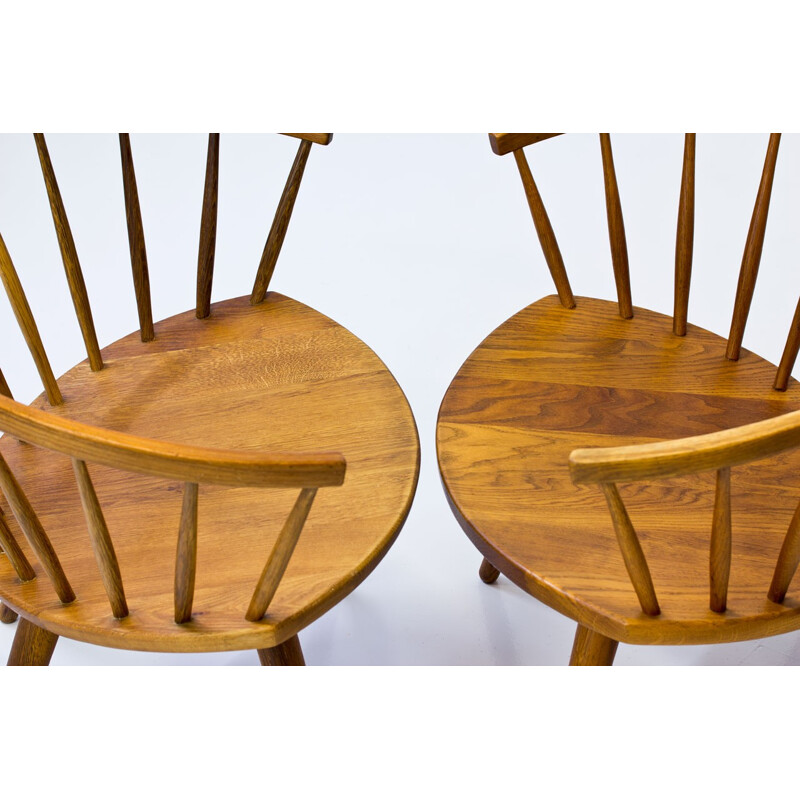 Pair of Arka Chairs by Yngve Ekström for Stolfabriks AB - 1950s