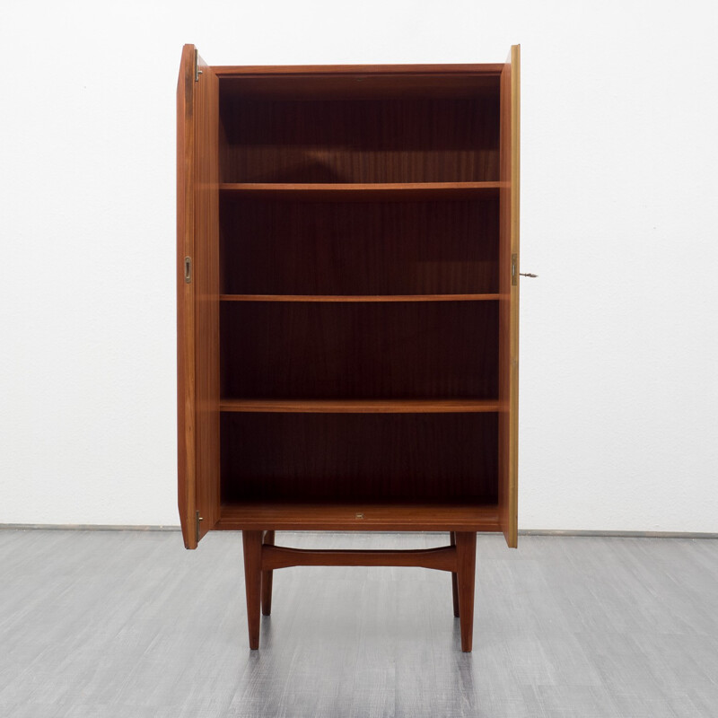 Scandinavian cabinet in teak with tapered legs - 1960s