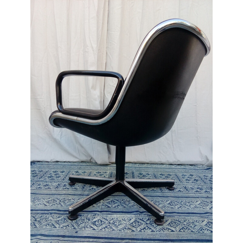 Fauteuil de bureau vintage par Charles Pollock pour Knoll - 1970