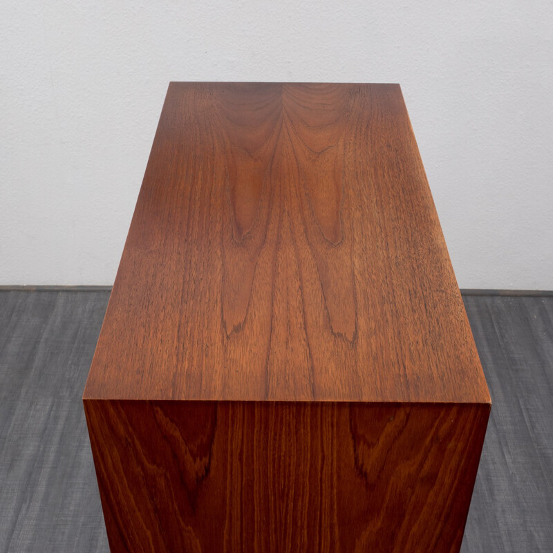 Scandinavian cabinet in teak with tapered legs - 1960s