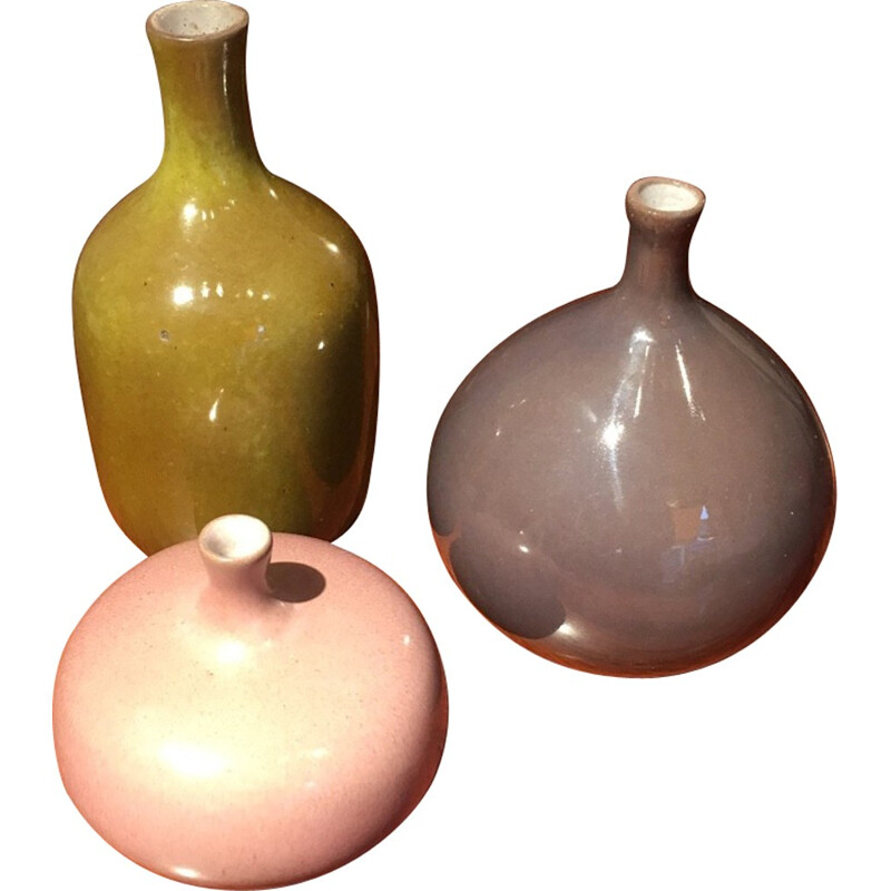 Set of 3 vases by Jacques and Dani Ruelland - 1950s